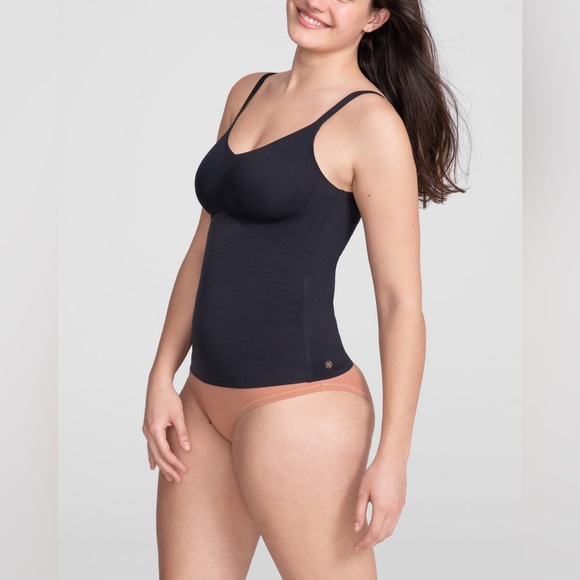 Honeylove LiftWear Cami Built-In Bra Vamp Black Adjustable Straps Womens Size 1X - Picture 2 of 12